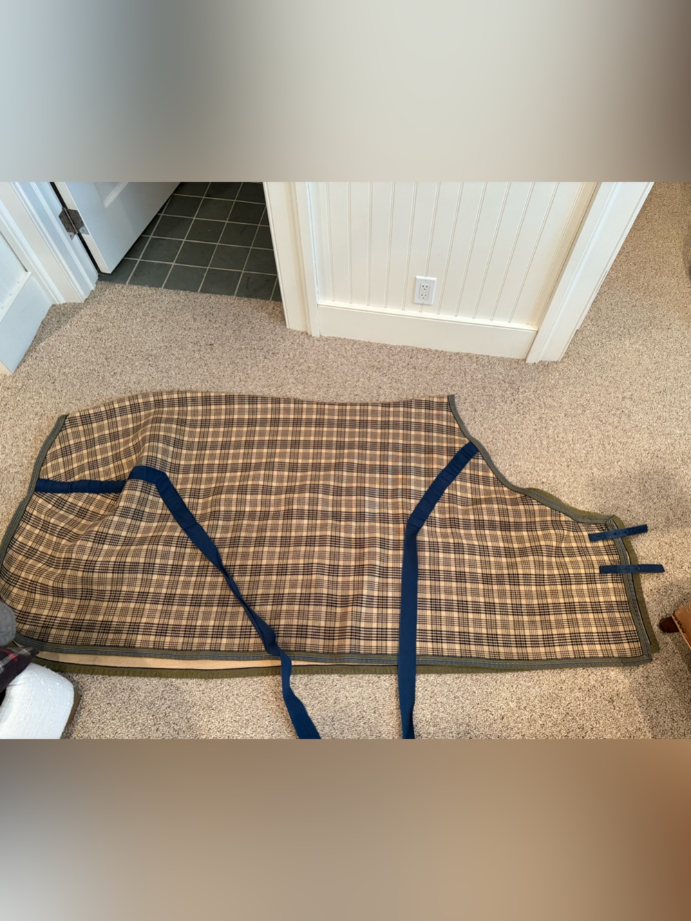 Used Horse Baker Blanket. 84” . Cleaned.